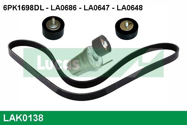LUCAS Kileremsett LAK0138 LAK0138 Multireim sett BMW X5 LUCAS