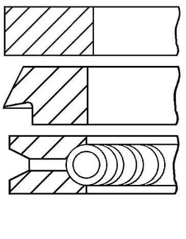 GOETZE ENGINE Kolvringsats 08-304200-00 Opel Insignia B Sports Tourer Kolvringar GOETZE ENGINE 08-304200-00