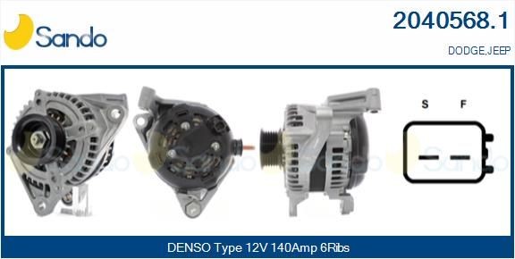 SANDO Δυναμό 2040568.1 Δυναμό αυτοκινήτου SANDO Dodge NITRO 2040568.1