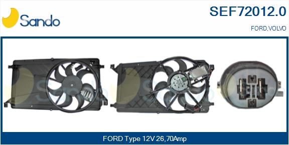 SANDO Kjølevite, radiator SEF72012.0 SEF72012.0 Elektromotor, radiator ventilator VOLVO XC60 SANDO