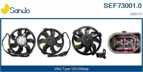 SANDO Μοτέρ, βεντιλατέρ ψυγείου SEF73001.0 Μοτέρ, βεντιλατέρ ψυγείου SANDO Volkswagen CALIFORNIA SEF73001.0