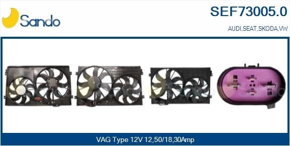 SANDO Electric Motor, radiator fan SEF73005.0 SANDO SEF73005.0 Audi TT Roadster electric motor, radiator fan replacement