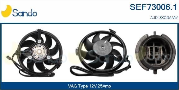 SANDO Moteur électrique, ventilateur pour radiateurs SEF73006.1 Moteur électrique, ventilateur pour radiateurs AUDI SANDO SEF73006.1