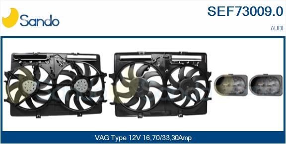 SANDO Elektromotor, kølerventilator SEF73009.0 Elektromotor, kølerventilator SANDO AUDI SEF73009.0
