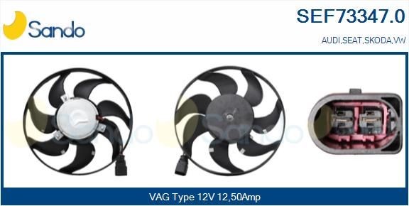 SANDO Radiaatori ventilaator SEF73347.0 Radiaatori ventilaator SANDO Volkswagen GOLF SEF73347.0