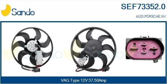 SANDO Radiaatori ventilaator SEF73352.0 Radiaatori ventilaator SANDO Volkswagen GOLF SEF73352.0