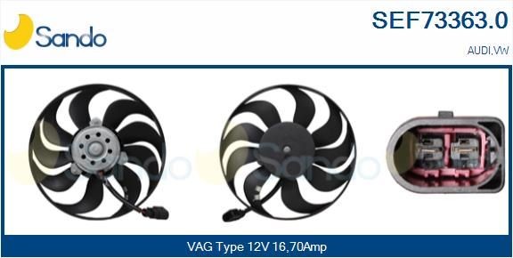 SANDO Radiaatori ventilaator SEF73363.0 SEF73363.0 Radiaatori ventilaator Volkswagen SHARAN SANDO