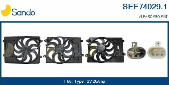 SANDO Moteur électrique, ventilateur pour radiateurs SEF74029.1 SANDO SEF74029.1 Moteur électrique, ventilateur pour radiateurs Alfa Romeo Brera prix
