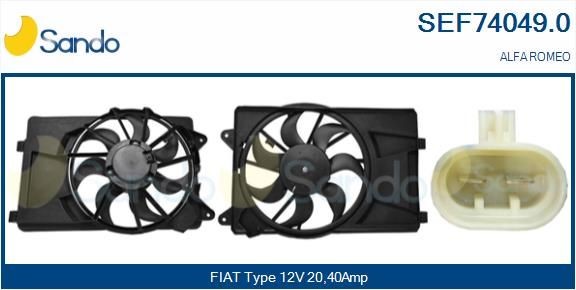 SANDO Moteur électrique, ventilateur pour radiateurs SEF74049.0 SANDO SEF74049.0 Moteur électrique, ventilateur pour radiateurs Alfa Romeo Brera pas cher