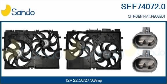 SANDO Elektromotor vetráka chladiča SEF74072.0 SANDO SEF74072.0 Elektromotor vetráka chladiča Dacia DOKKER originálne