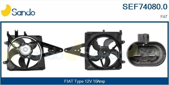 SANDO Elettromotore, Ventola radiatore SEF74080.0 SANDO SEF74080.0 Elettromotore, ventola radiatore Fiat Ducato 244 prezzo