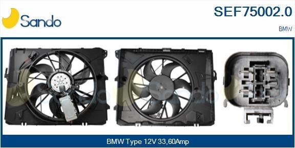 SANDO Μοτέρ, βεντιλατέρ ψυγείου SEF75002.0 SANDO SEF75002.0 γνήσια Μοτέρ, βεντιλατέρ ψυγείου BMW E90 κόστος
