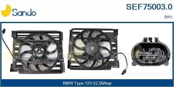 SANDO Μοτέρ, βεντιλατέρ ψυγείου SEF75003.0 SANDO SEF75003.0 Μοτέρ, βεντιλατέρ ψυγείου BMW Z3 E36 τιμες
