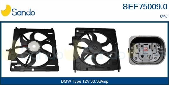 SANDO Elektromotor vetráka chladiča SEF75009.0 SANDO SEF75009.0 Elektromotor vetráka chladiča BMW E64 cena