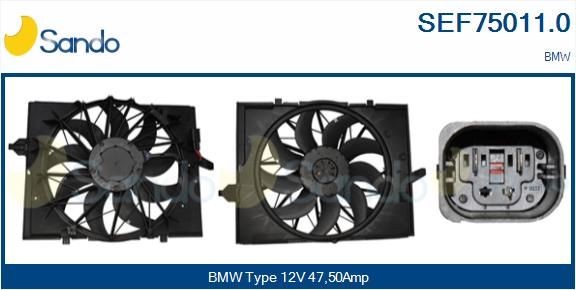 SANDO Moteur électrique, ventilateur pour radiateurs SEF75011.0 SANDO SEF75011.0 Moteur électrique, ventilateur pour radiateurs BMW F34 prix