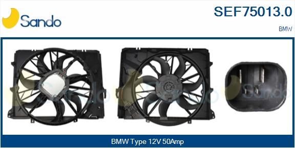 SANDO Moteur électrique, ventilateur pour radiateurs SEF75013.0 SANDO SEF75013.0 Moteur électrique, ventilateur pour radiateurs BMW E64 prix