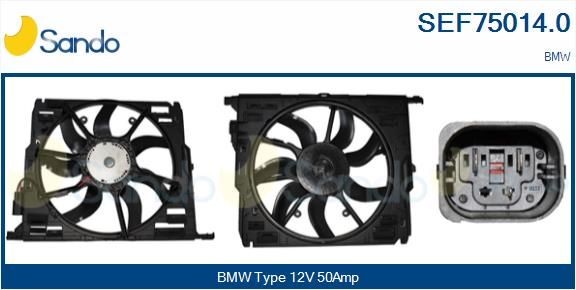 SANDO Kjølevite, radiator SEF75014.0 SANDO SEF75014.0 Elektromotor, radiator ventilator BMW E71 pris