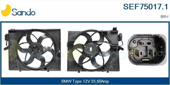 SANDO Elektromotor vetráka chladiča SEF75017.1 SANDO SEF75017.1 Elektromotor vetráka chladiča BMW X1 E84 cena