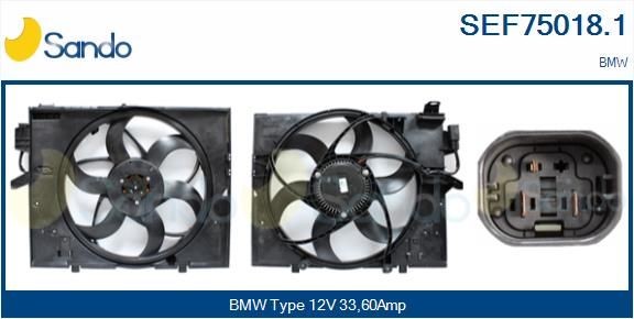 SANDO Kjølevite, radiator SEF75018.1 SANDO SEF75018.1 Elektromotor, radiator ventilator BMW E71 billige