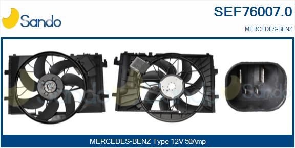 SANDO Elektrimootor, radiaatoriventilaator SEF76007.0 SANDO SEF76007.0 Elektrimootor, radiaatoriventilaator Mercedes S203 hind