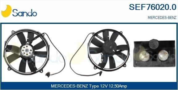 SANDO Elektrimootor, radiaatoriventilaator SEF76020.0 SEF76020.0 Elektrimootor, radiaatoriventilaator MERCEDES-BENZ CLA SANDO