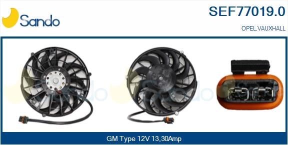 SANDO Elektromotor, kølerventilator SEF77019.0 SANDO SEF77019.0 Elektromotor, kølerventilator VAUXHALL Royale Sedan billig