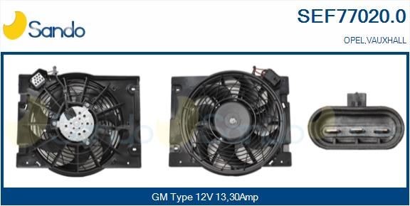 SANDO Μοτέρ, βεντιλατέρ ψυγείου SEF77020.0 SANDO SEF77020.0 Μοτέρ, βεντιλατέρ ψυγείου Opel Astra B16 τιμες