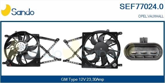 SANDO Μοτέρ, βεντιλατέρ ψυγείου SEF77024.0 SANDO SEF77024.0 Μοτέρ, βεντιλατέρ ψυγείου Opel Astra B16 τιμες
