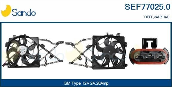 SANDO Elektromotor, kølerventilator SEF77025.0 SANDO SEF77025.0 Royale Sedan Elektromotor, kølerventilator originale pris