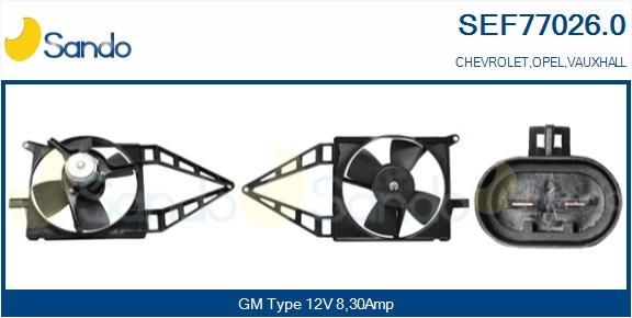 SANDO Μοτέρ, βεντιλατέρ ψυγείου SEF77026.0 SANDO SEF77026.0 Μοτέρ, βεντιλατέρ ψυγείου Opel Astra B16 τιμες