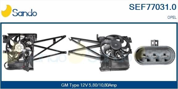 SANDO Μοτέρ, βεντιλατέρ ψυγείου SEF77031.0 SANDO SEF77031.0 Μοτέρ, βεντιλατέρ ψυγείου Opel Tigra Twintop τιμες