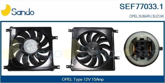 SANDO Elektromotor vetráka chladiča SEF77033.1 SANDO SEF77033.1 Elektromotor vetráka chladiča Opel Astra H TwinTop cena