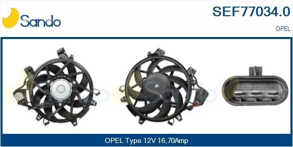 SANDO Elettromotore, Ventola radiatore SEF77034.0 SEF77034.0 Elettromotore, ventola radiatore SANDO OPEL COMBO costo