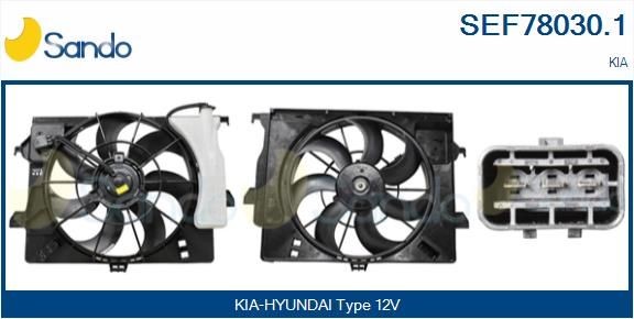 SANDO Electric Motor, radiator fan SEF78030.1 SANDO SEF78030.1 OPEL GRANDLAND X electric motor, radiator fan replacement