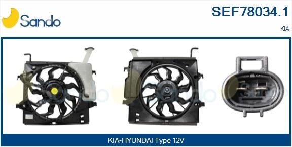 SANDO Electric Motor, radiator fan SEF78034.1 SANDO SEF78034.1 OPEL GRANDLAND X electric motor, radiator fan replacement