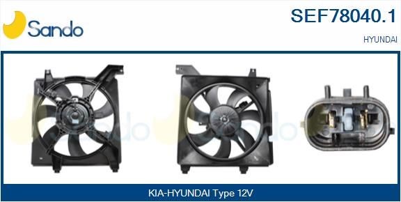 SANDO Elektromotor, kølerventilator SEF78040.1 SANDO SEF78040.1 Hyundai i30 II Stationcar Elektromotor, kølerventilator pris