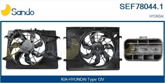 SANDO Μοτέρ, βεντιλατέρ ψυγείου SEF78044.1 SEF78044.1 Μοτέρ, βεντιλατέρ ψυγείου SANDO HYUNDAI KONA