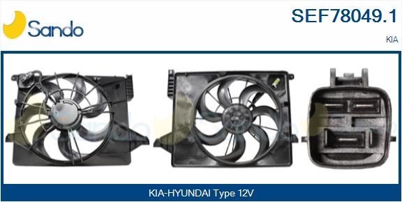 SANDO Electric Motor, radiator fan SEF78049.1 SANDO SEF78049.1 genuine Opel GRANDLAND X electric motor, radiator fan price