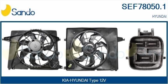 SANDO Elektromotor, kølerventilator SEF78050.1 SANDO SEF78050.1 Elektromotor, kølerventilator Hyundai i30 II Stationcar billig