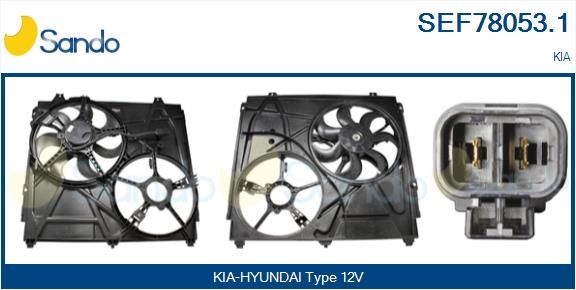 SANDO Kjølevite, radiator SEF78053.1 SANDO SEF78053.1 Elektromotor, radiator ventilator Kia Cerato LD billige