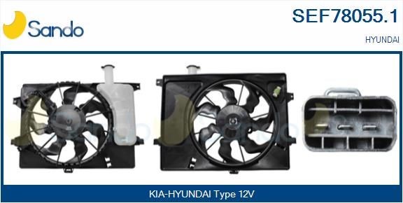 SANDO Elektromotor, kølerventilator SEF78055.1 SANDO SEF78055.1 Hyundai i30 II Stationcar Elektromotor, kølerventilator til en rimelig pris