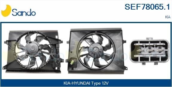 SANDO Elektrimootor, radiaatoriventilaator SEF78065.1 SANDO SEF78065.1 Elektrimootor, radiaatoriventilaator SKODA SUPERB hind