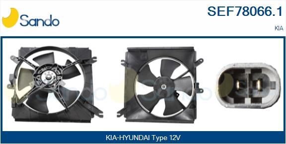 SANDO Kjølevite, radiator SEF78066.1 SANDO SEF78066.1 Elektromotor, radiator ventilator Kia Cerato LD originale pris