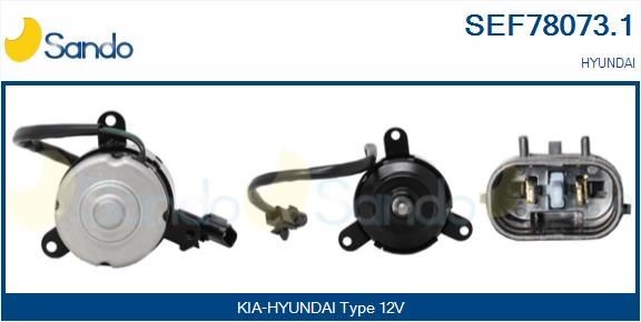 SANDO Elektromotor, kølerventilator SEF78073.1 SANDO SEF78073.1 Hyundai i30 II Stationcar Elektromotor, kølerventilator originale pris