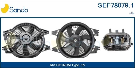 SANDO Kjølevite, radiator SEF78079.1 SANDO SEF78079.1 originale Elektromotor, radiator ventilator Kia Cerato LD hva koster
