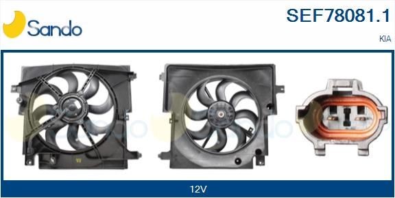 SANDO Electric Motor, radiator fan SEF78081.1 SANDO SEF78081.1 genuine OPEL GRANDLAND X electric motor, radiator fan price