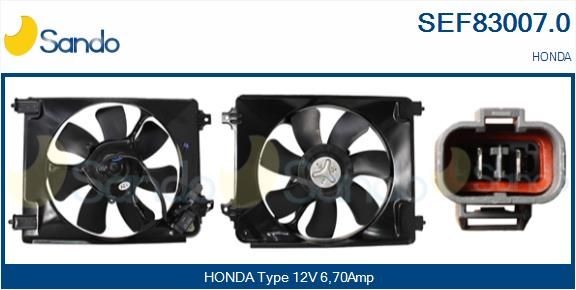 SANDO Moteur électrique, ventilateur pour radiateurs SEF83007.0 Moteur électrique, ventilateur pour radiateurs SANDO CR-Z SEF83007.0 pas cher