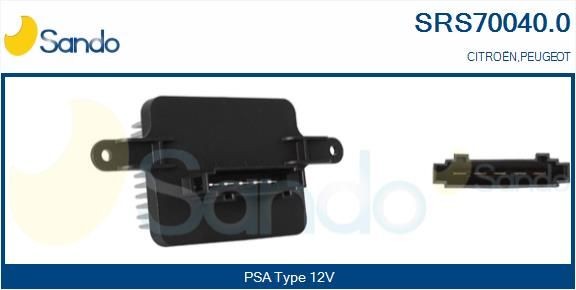 SANDO Resistenza ventola abitacolo SRS70040.0 SRS70040.0 costo Resistenza ventola abitacolo SANDO PEUGEOT 107