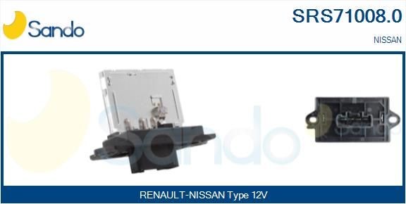 SANDO Resistenza ventola abitacolo SRS71008.0 SRS71008.0 costo Resistenza ventola abitacolo SANDO NISSAN X-TRAIL