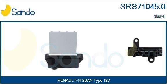 SANDO Resistenza ventola abitacolo SRS71045.0 SRS71045.0 Resistenza ventola abitacolo NISSAN X-TRAIL SANDO costo